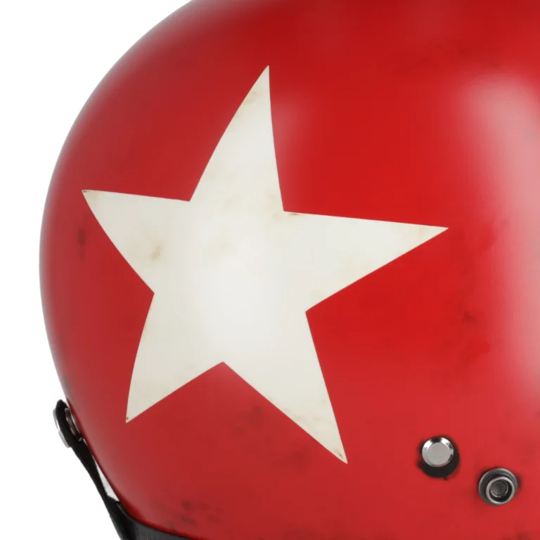 DIRTY RED & WHITE STAR